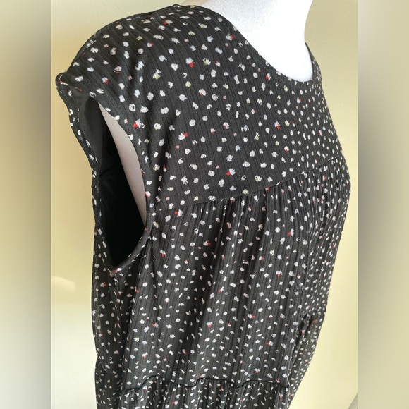 NWT JUICY COUTURE PULLOVER SLEEVELESS FLOWY BLOUSE SZ L, BLACK/PINK - Picture 8 of 15